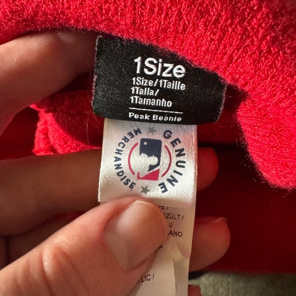 Nike St. Louis Cardinals MLB The Lou Red Pom Pom Knit Beanie Hat One Size - Picture 5 of 6